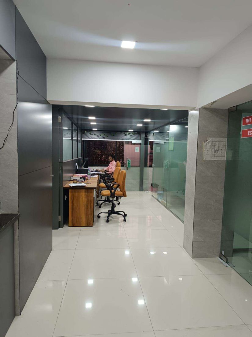 Clinic corridor & diagnostic workstations — Oceancare Mediclinic, DGMA approved seafarer medical centre, CBD Belapur Navi Mumbai